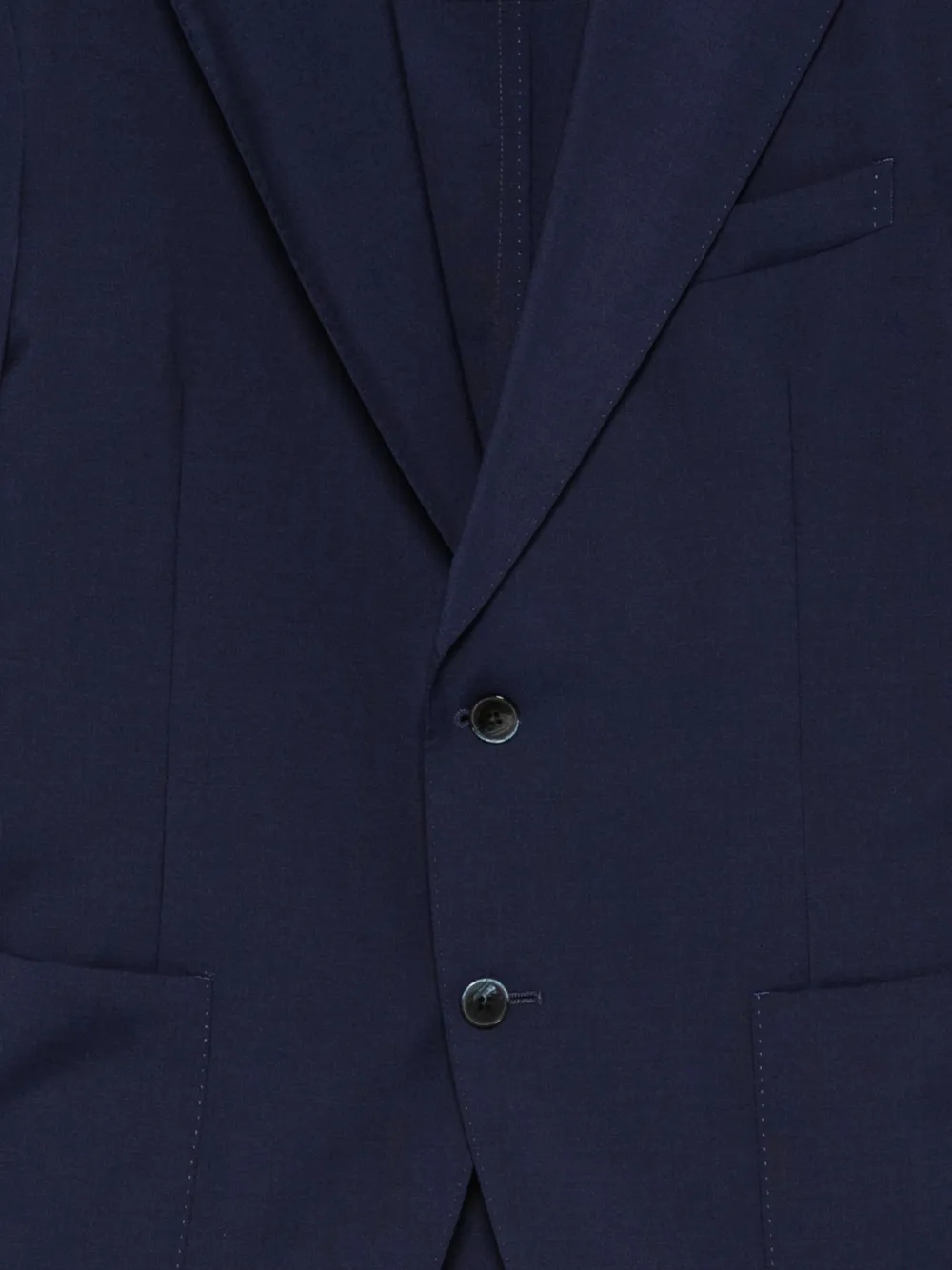 LUIGI BIANCHI MANTOVA Blazer met enkele rij knopen Blauw