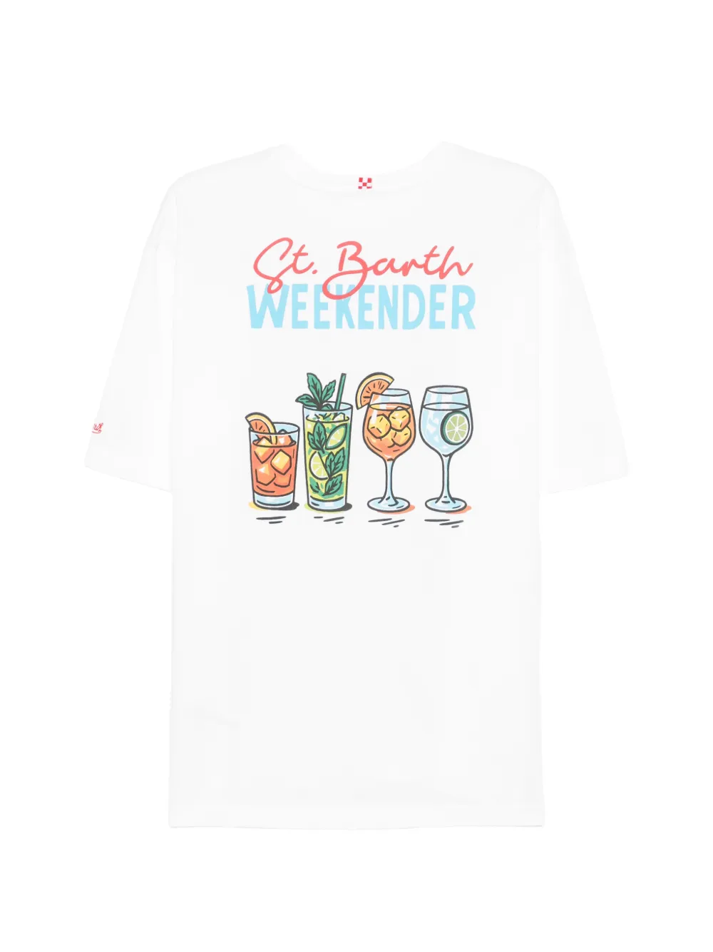 MC2 Saint Barth Delmar T-shirt met print Wit