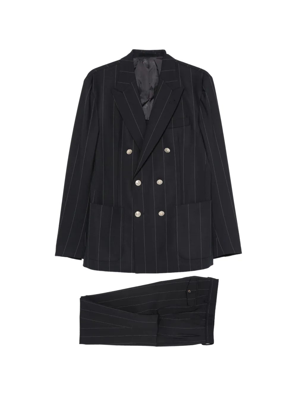 Eleventy pinstripe double-breasted suit - Blu
