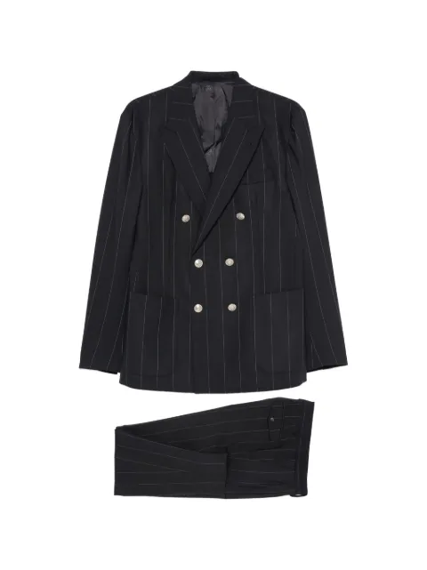 Eleventy pinstripe double-breasted suit