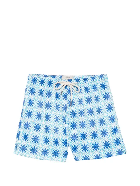 PENINSULA SWIMWEAR geometric-print drawstring swim shorts