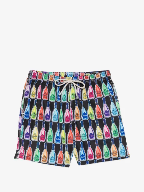 MC2 Saint Barth bottle-print drawstring swim shorts
