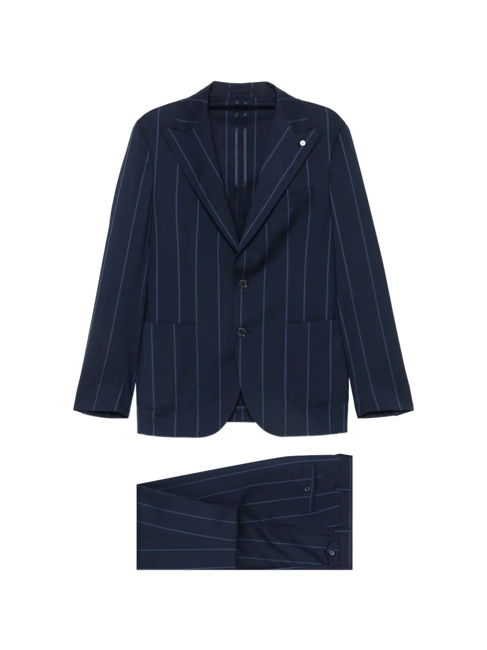 LUIGI BIANCHI MANTOVA pinstripe-pattern suit - Blu