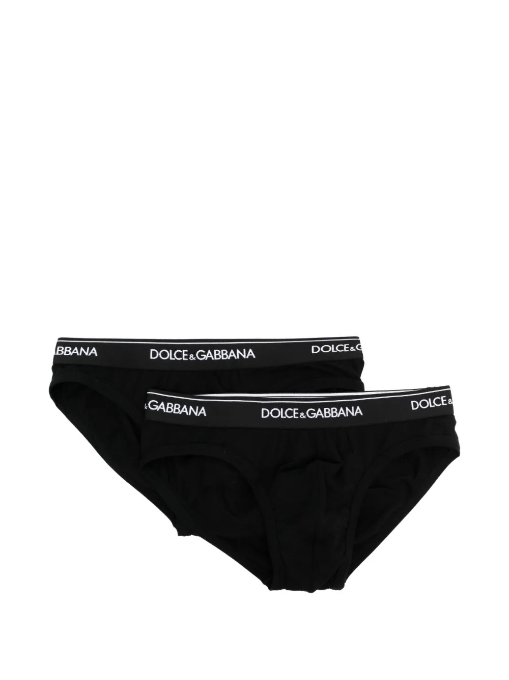 Dolce & Gabbana logo-detail briefs (set of two) - Nero