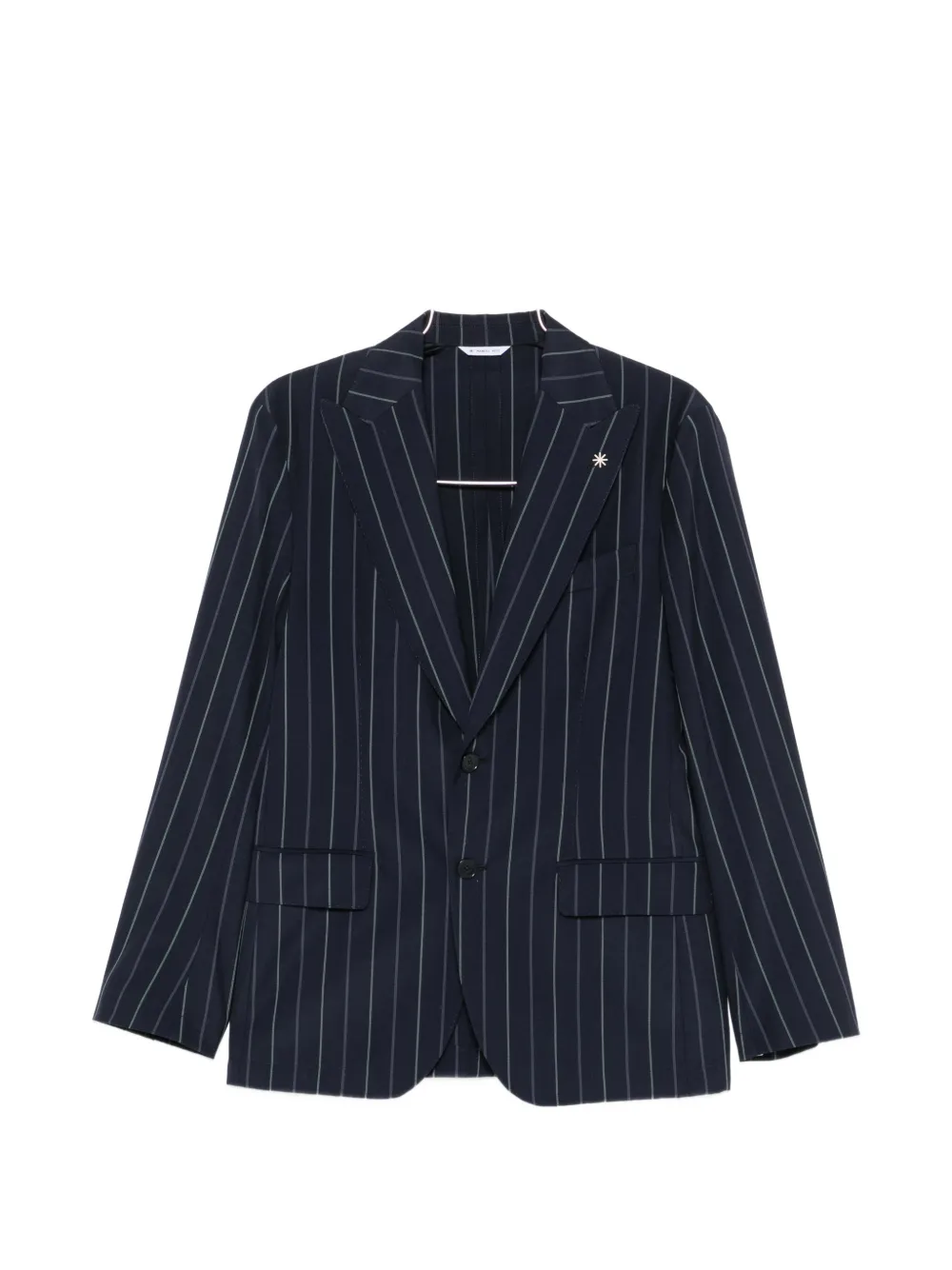 Manuel Ritz pinstripe-pattern single-breasted suit - Blu