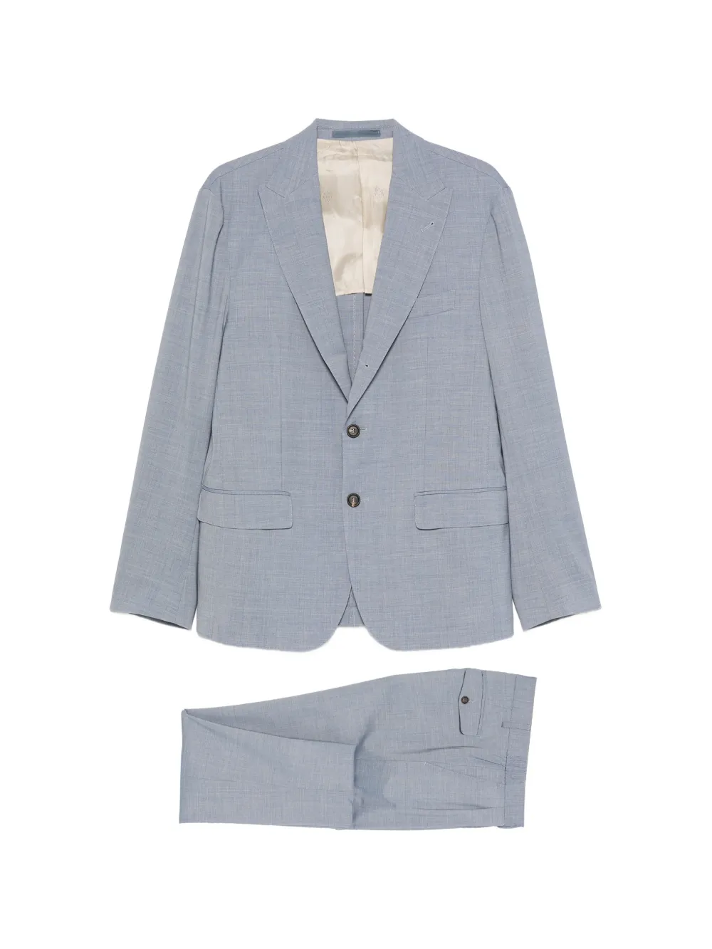 Eleventy peak-lapels single-breasted suit - Blu