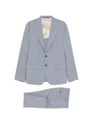 Corneliani チェック シングルスーツ | グレー | FARFETCH JP