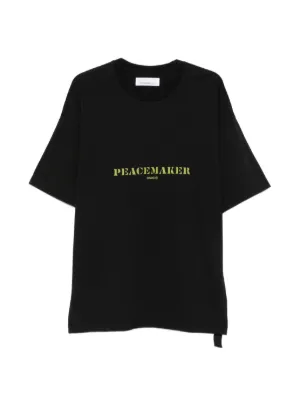 OAMC Peacemaker apple-print T-shirt | Black | FARFETCH