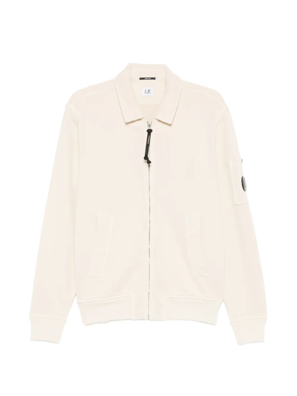 C.P. Company Lens-detail zip-up sweatshirt - Toni neutri