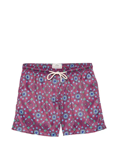 PENINSULA SWIMWEAR Rapallo patterned drawstring swim shorts