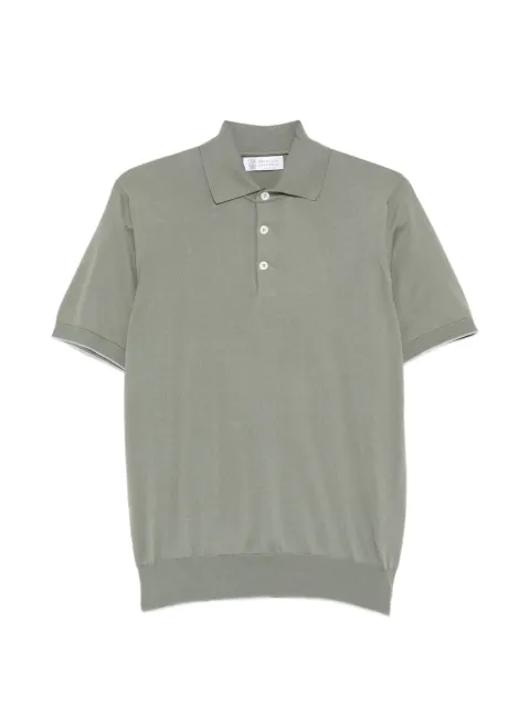 Brunello Cucinelli polo boutonné à manches courtes