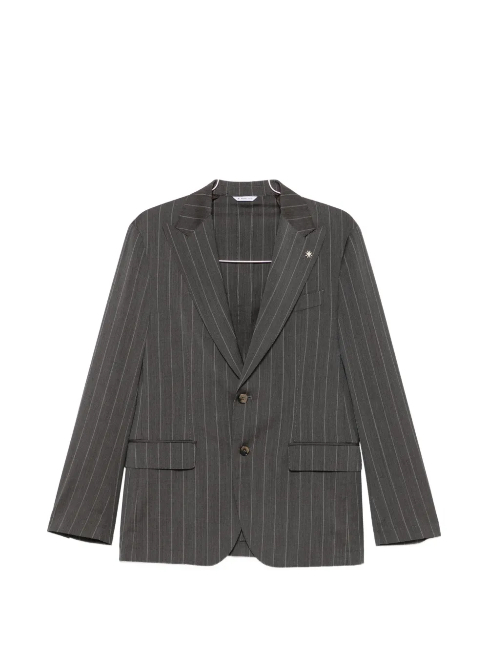 Manuel Ritz pinstripe-pattern single-breasted suit - Grigio