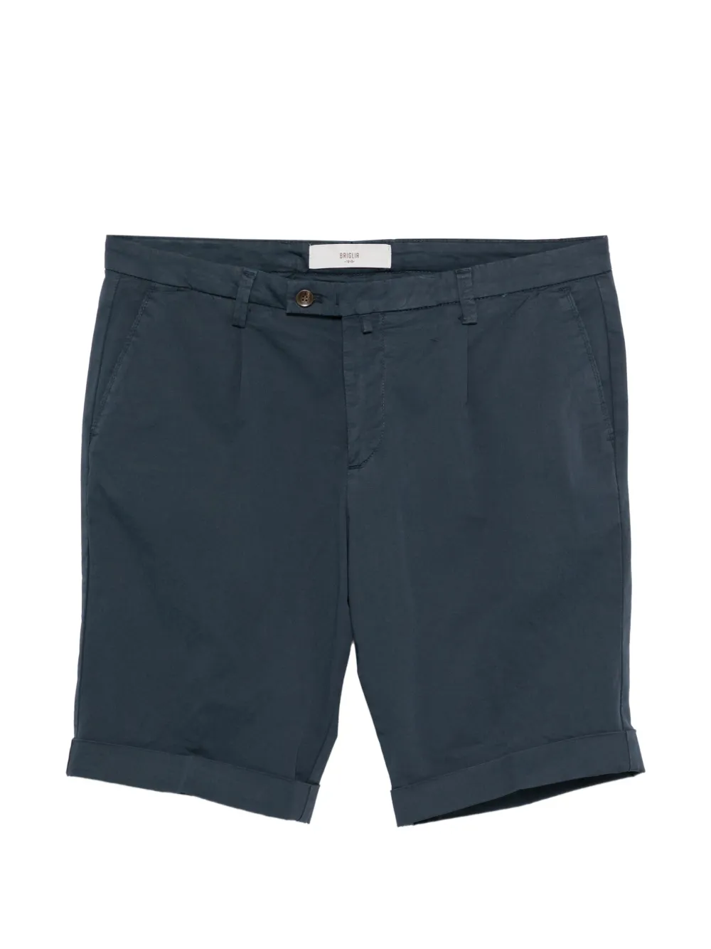 Briglia 1949 pleated turned-up shorts - Blu