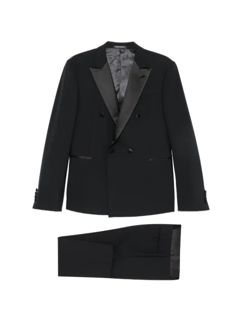 Emporio Armani double-breasted peaked-lapel suit