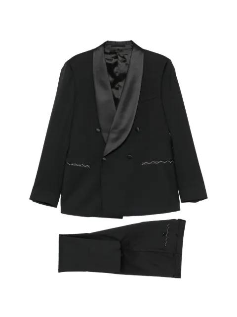LUIGI BIANCHI MANTOVA shawl-lapel double-breasted suit