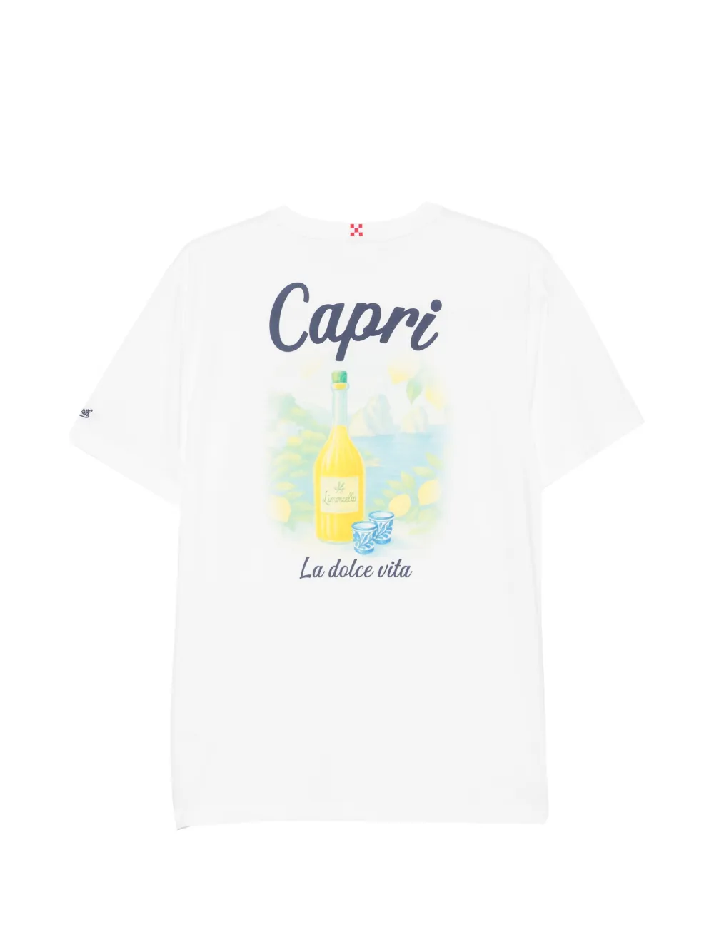 MC2 Saint Barth Portland Capri T-shirt met print Wit