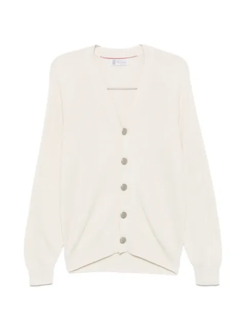 Brunello Cucinelli button ribbed cardigan