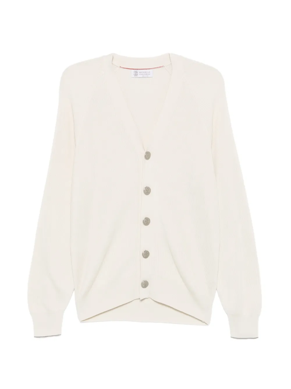 Brunello Cucinelli 버튼 골지 가디건 | 뉴트럴 | Image 1