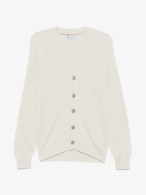 Brunello Cucinelli button ribbed cardigan