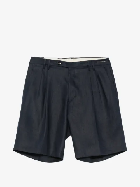 michael coal pleated-detail tailored shorts