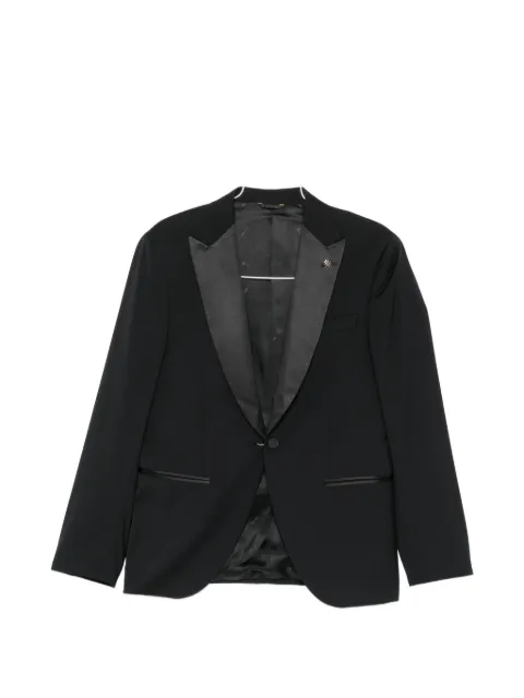 Manuel Ritz satin-lapel single-breasted suit (set of three)