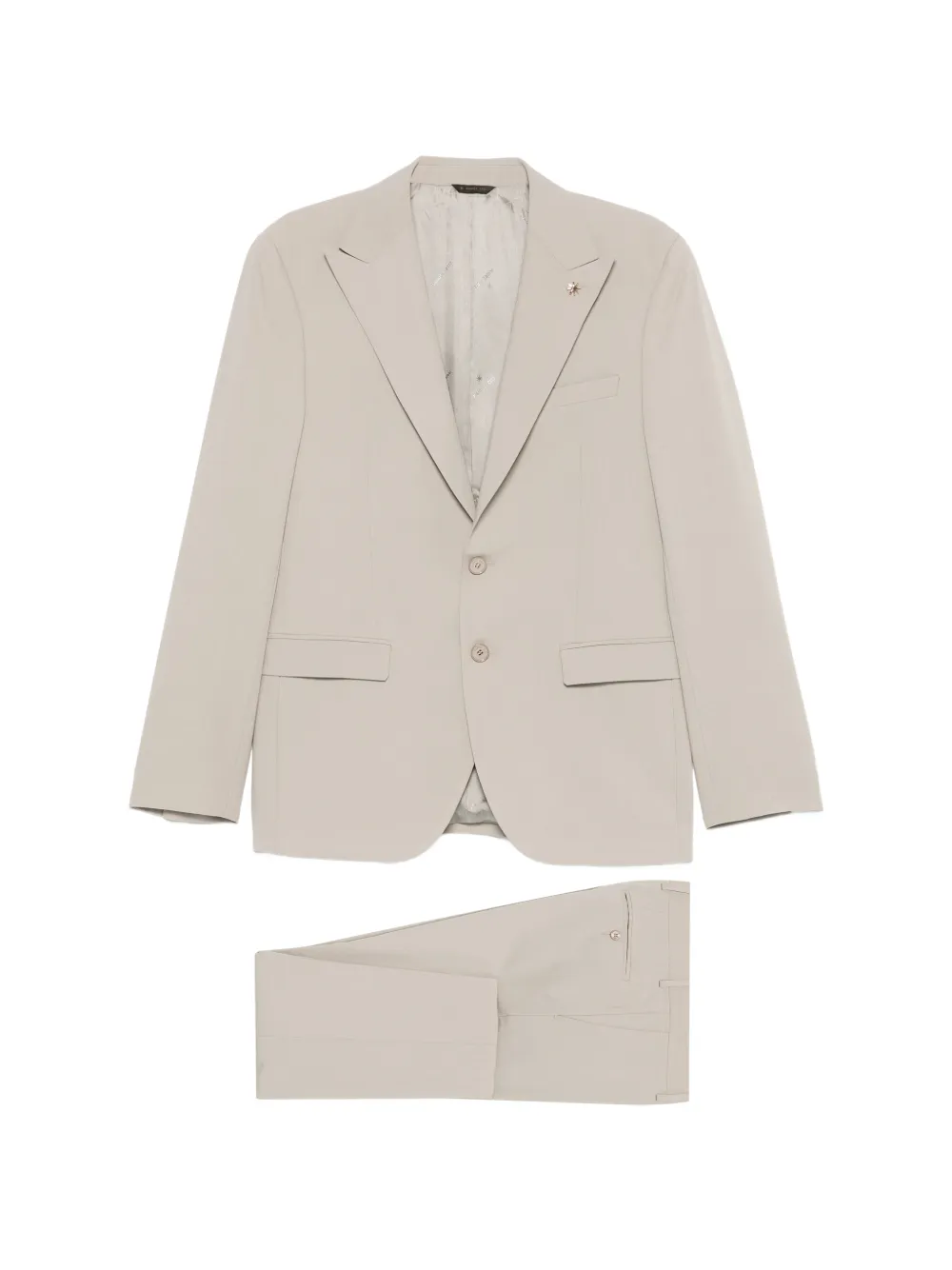 Manuel Ritz single-breasted peak-lapel suit - Toni neutri