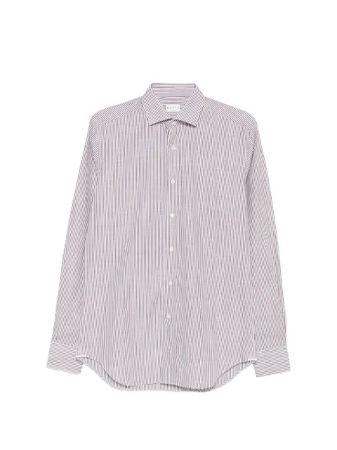 Xacus striped long-sleeve shirt