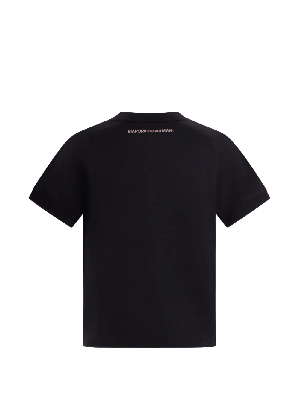 Emporio Armani Kids Grafisch T-shirt met korte mouwen Zwart