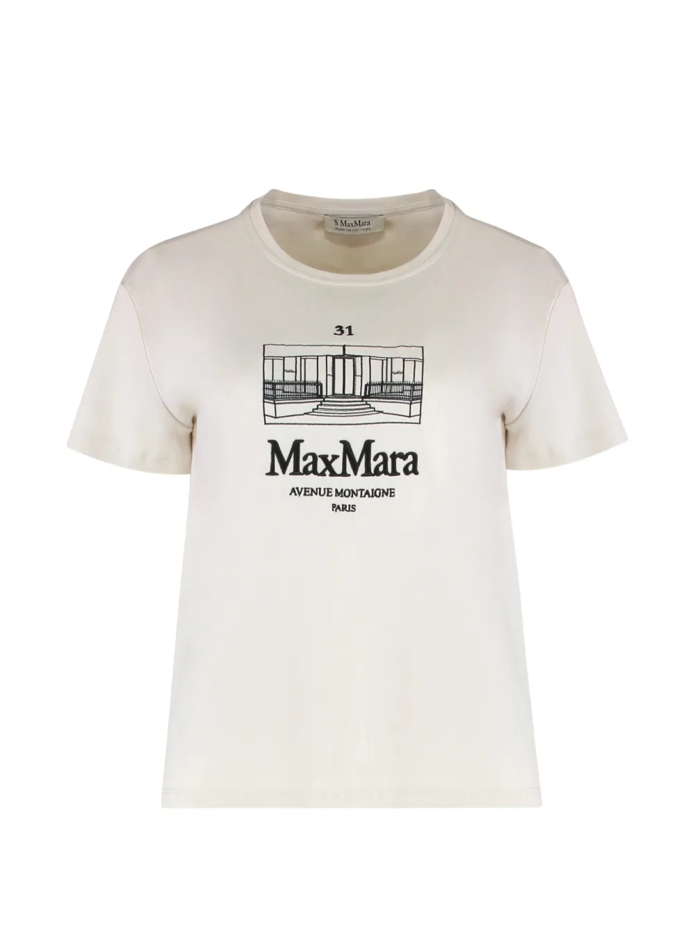 'S Max Mara T-shirt girocollo - Toni neutri