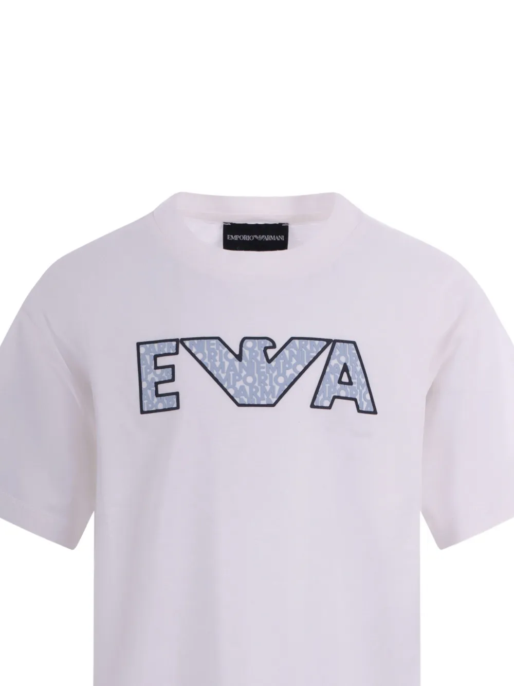 Emporio Armani Kids T-shirt met grafische print Wit