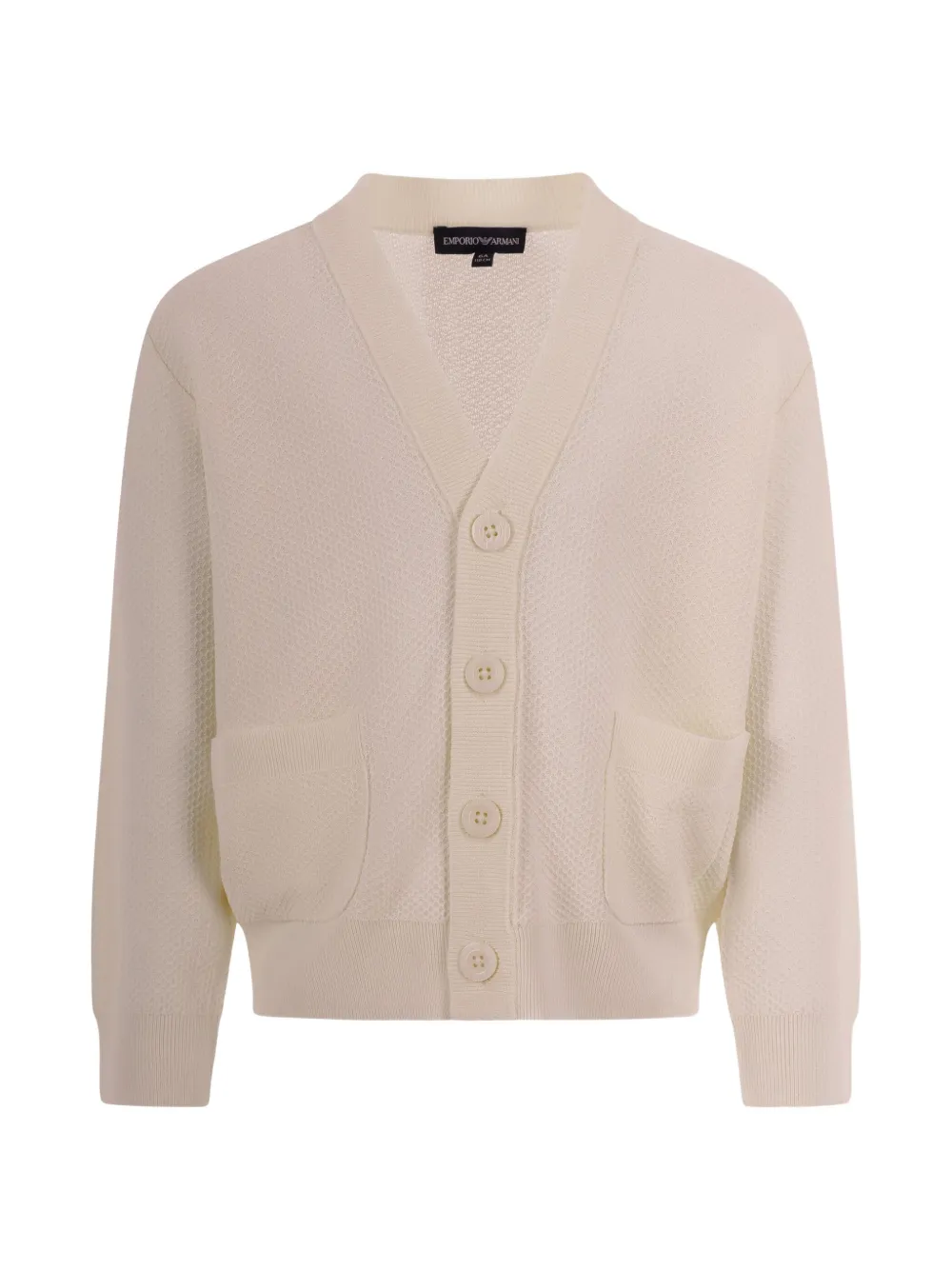 Emporio Armani Kids button pocket cardigan - Toni neutri