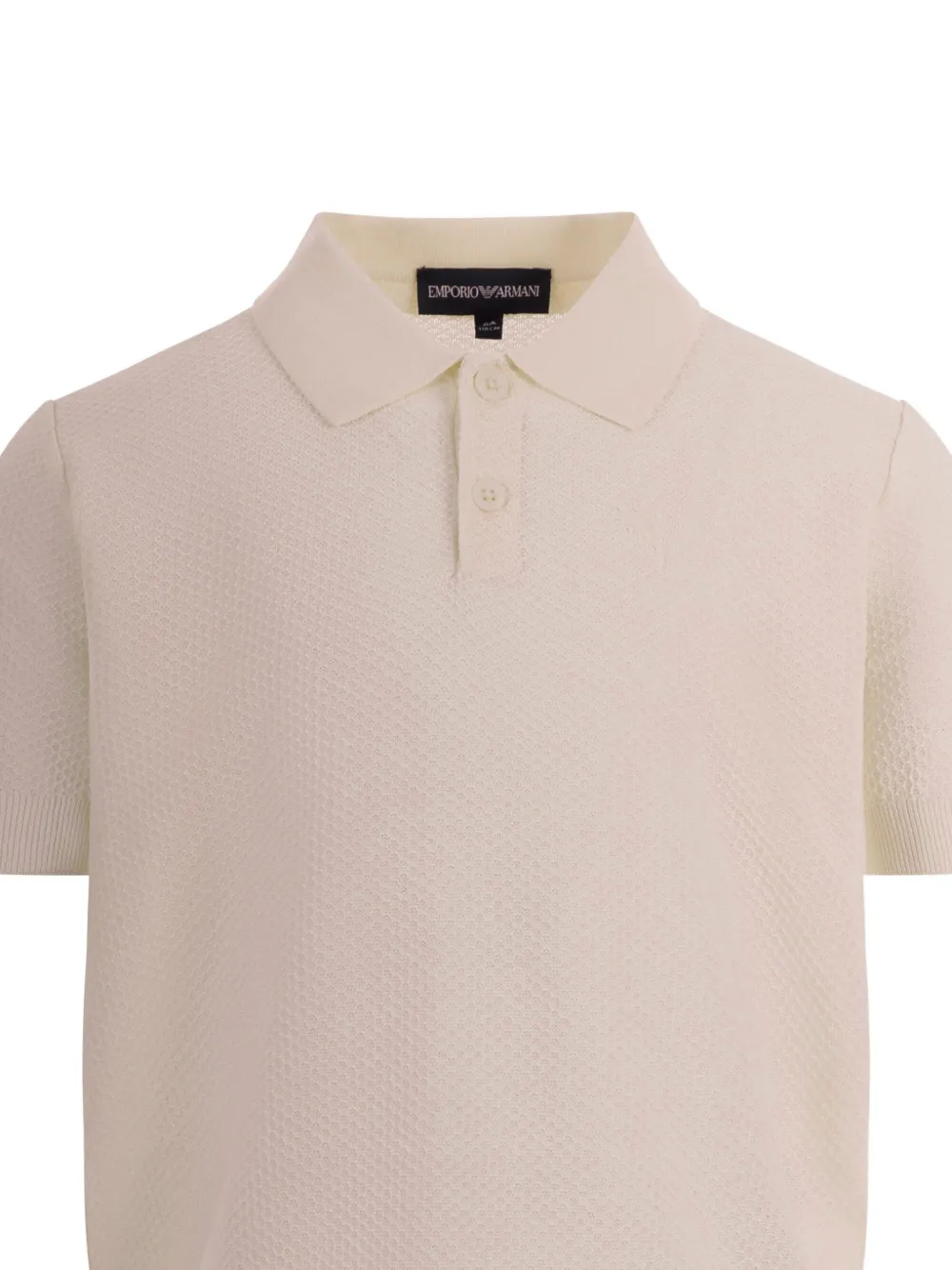 Emporio Armani Kids Poloshirt met korte mouwen Beige