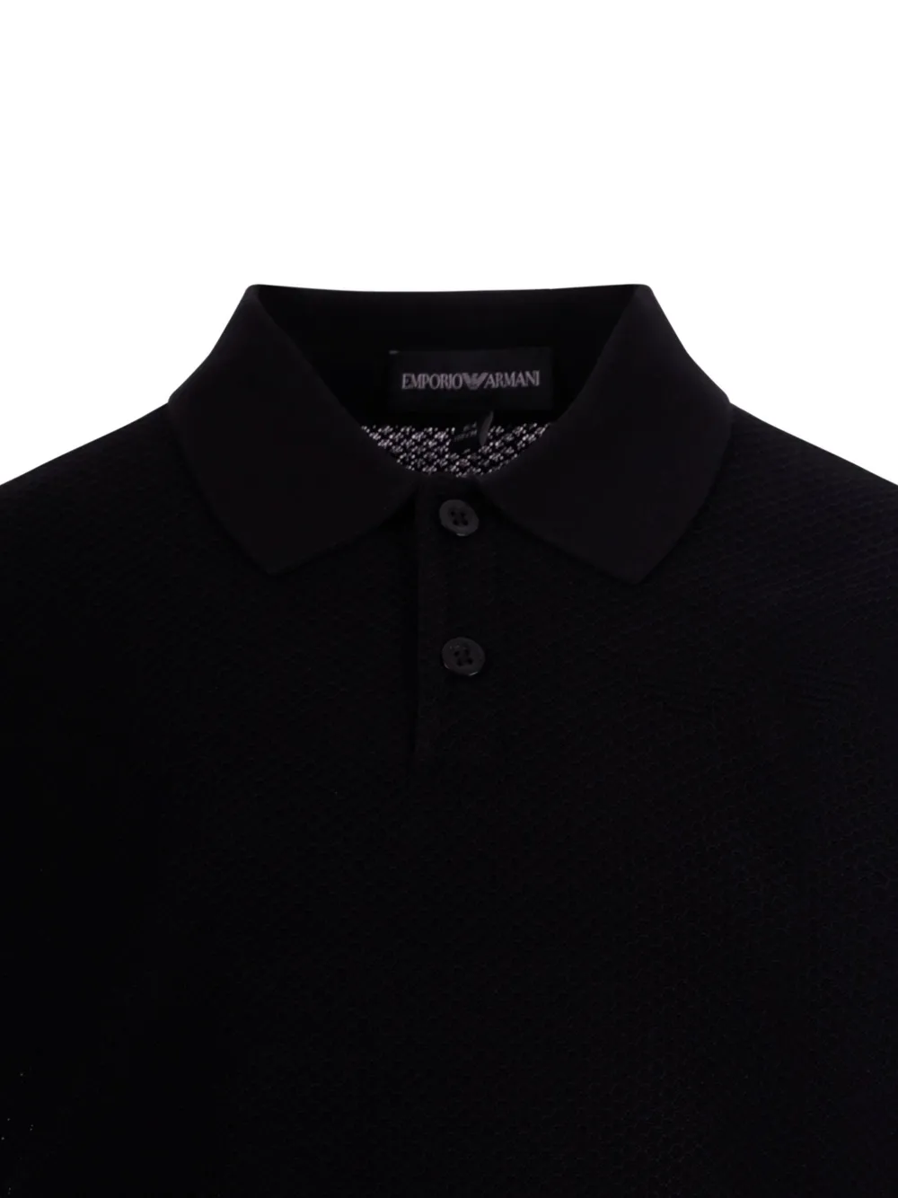 Emporio Armani Kids Poloshirt met knopen Blauw