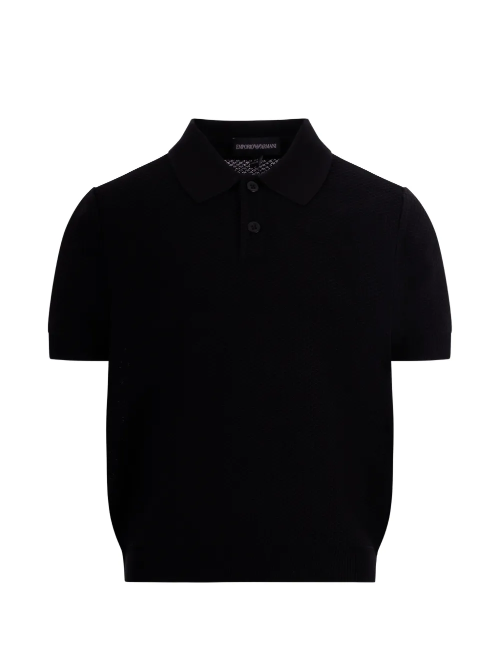 Emporio Armani Kids buttoned polo shirt - Blu