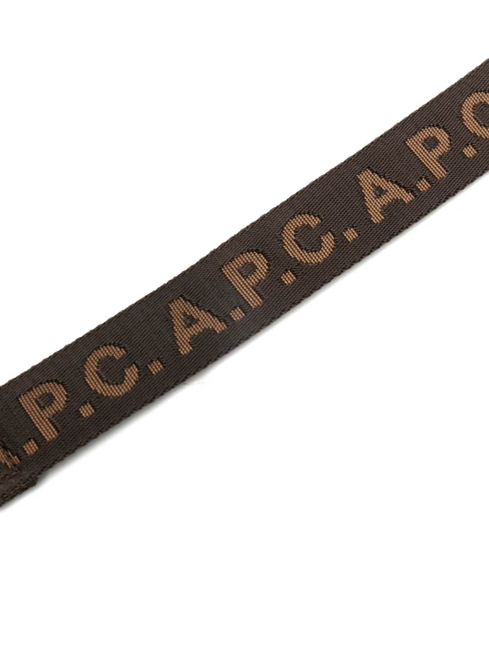 A.P.C. Accessoire met logo jacquard Bruin