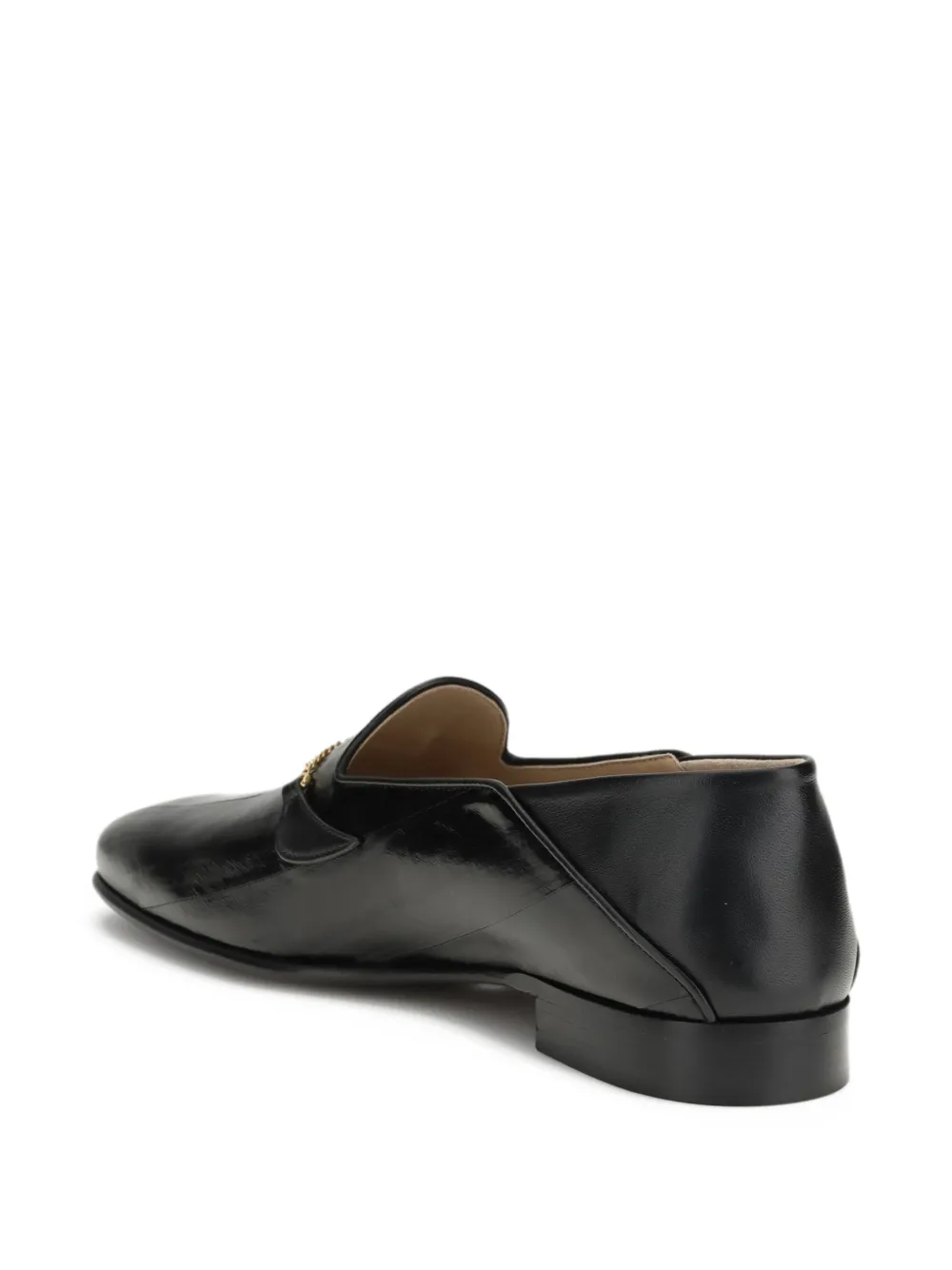 Valentino Garavani Jiggie loafers met kettingdetail Zwart