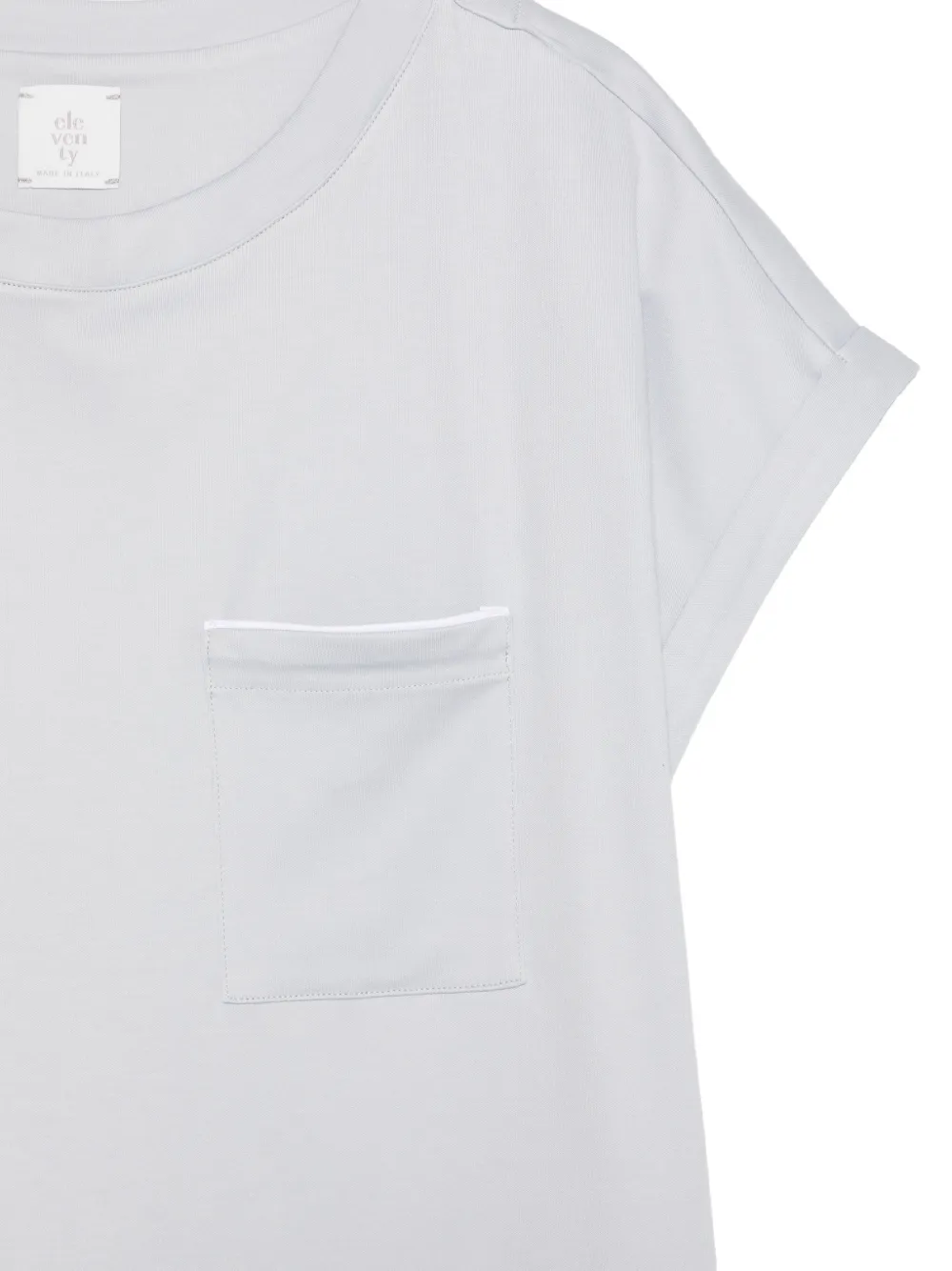 Eleventy T-shirt met borstzak Blauw