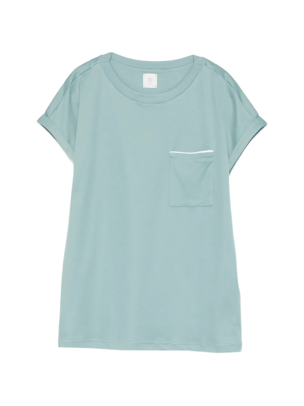 Eleventy T-shirt con taschino - Verde