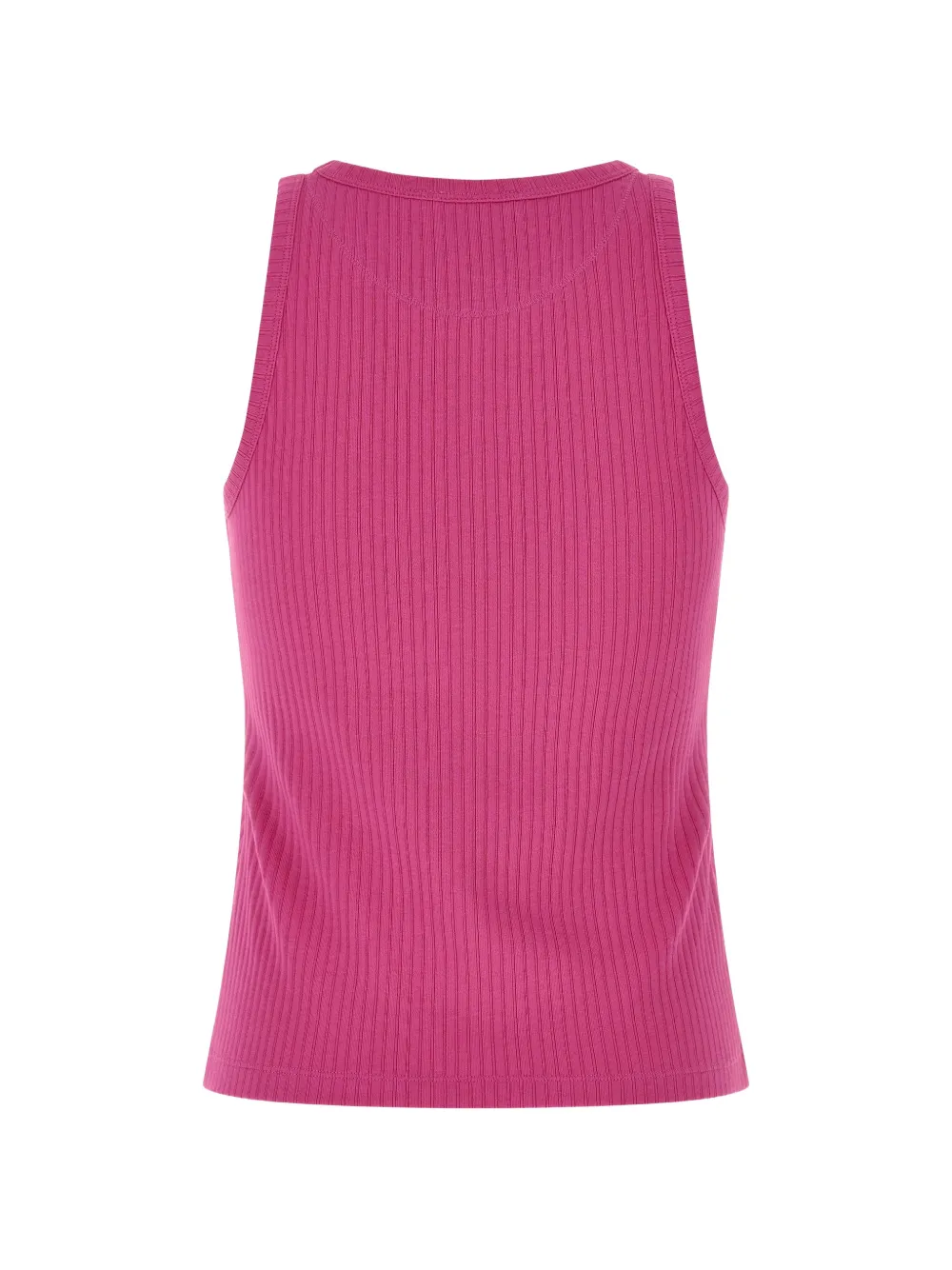  Marni Ribbed Logo Patch Tank Top - Pink 