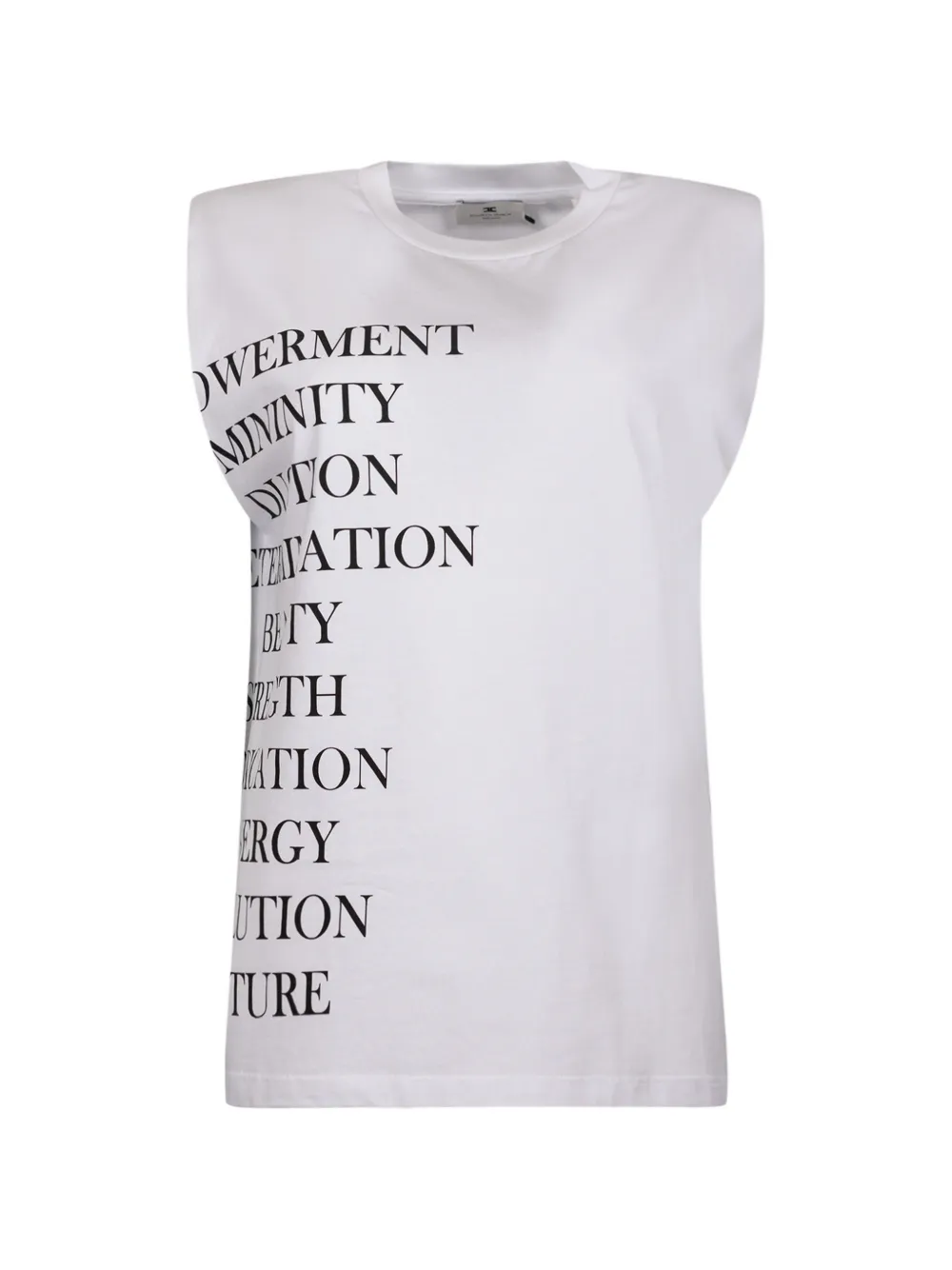 Elisabetta Franchi lettering tank top - Bianco