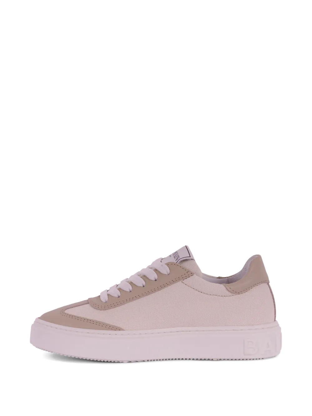 Balmain Kids Sneakers met logo-reliëf Beige