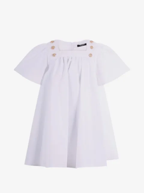 Balmain Kids lion-head buttoned dress