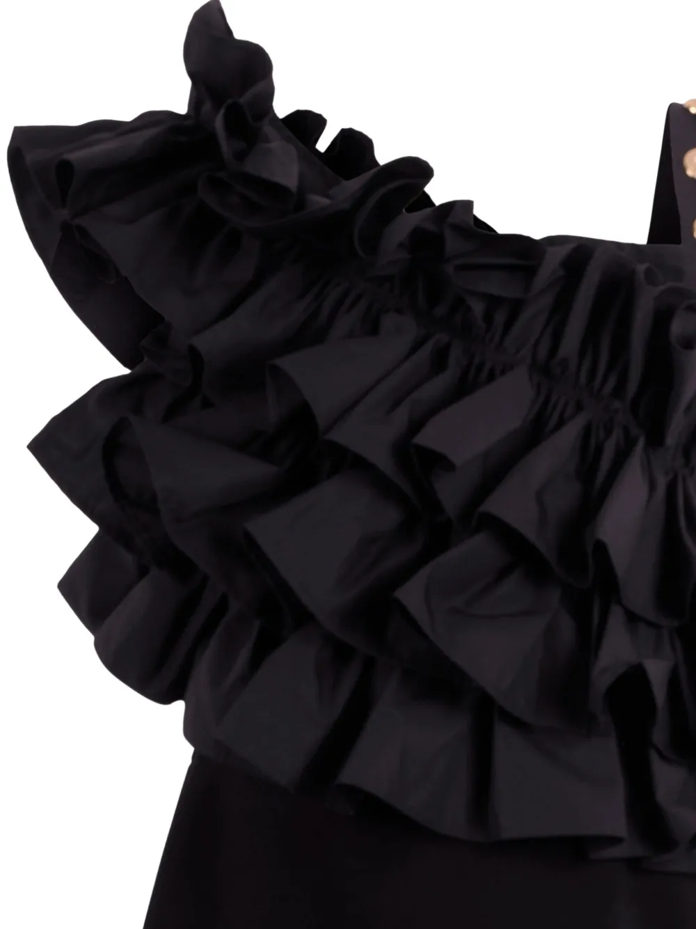 Ruffled Asymmetric Dress