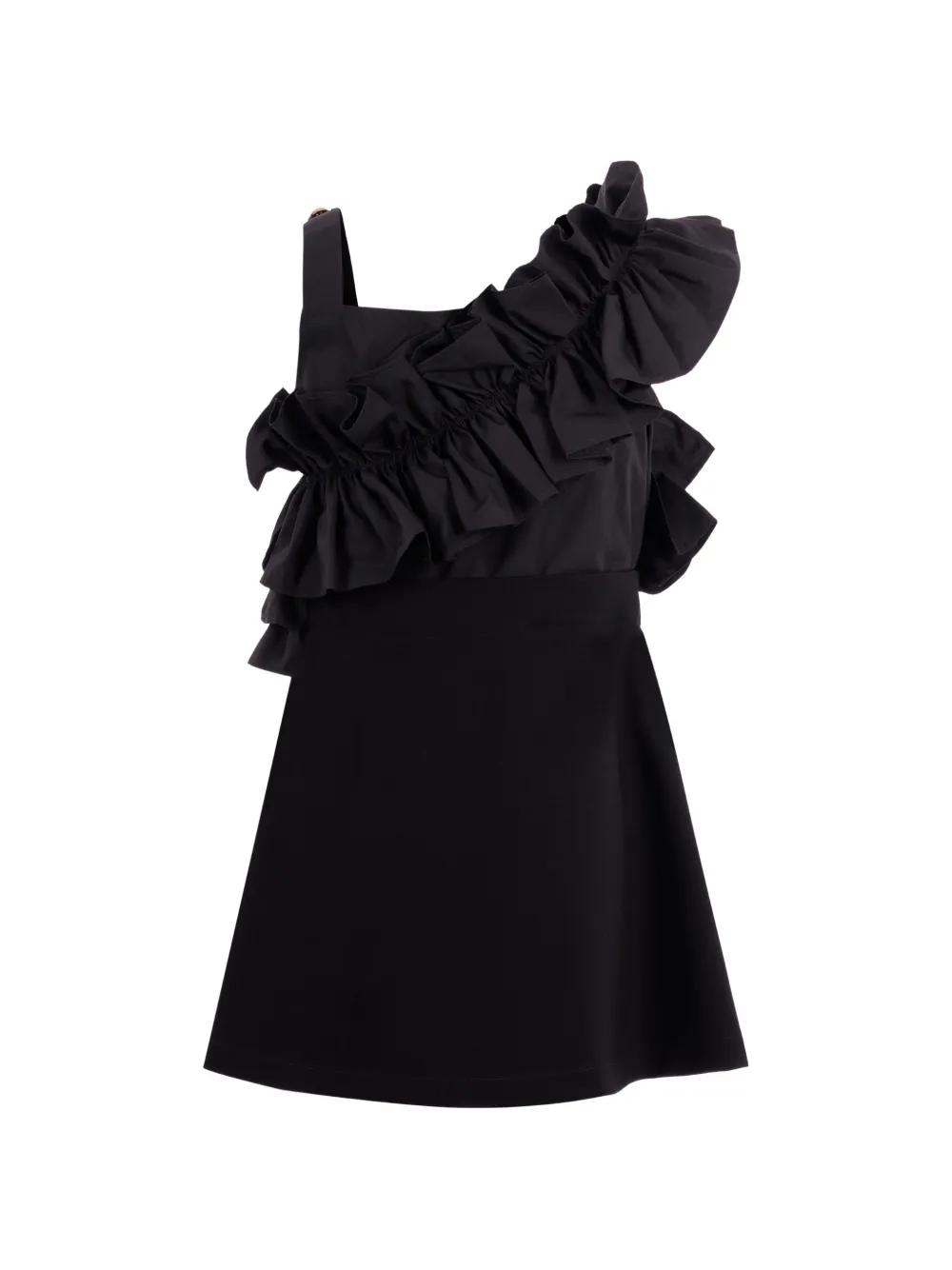 Ruffled Asymmetric Dress