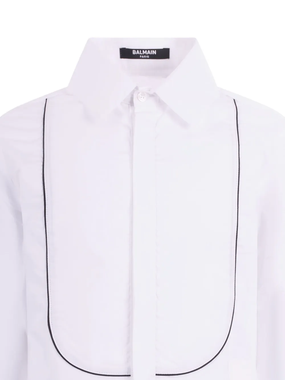  Balmain Kids Classic-collar Shirt - White 