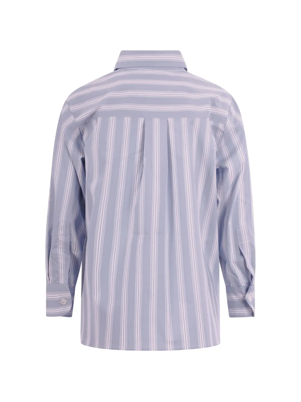 Balmain Kids Gestreept shirt met zak Blauw
