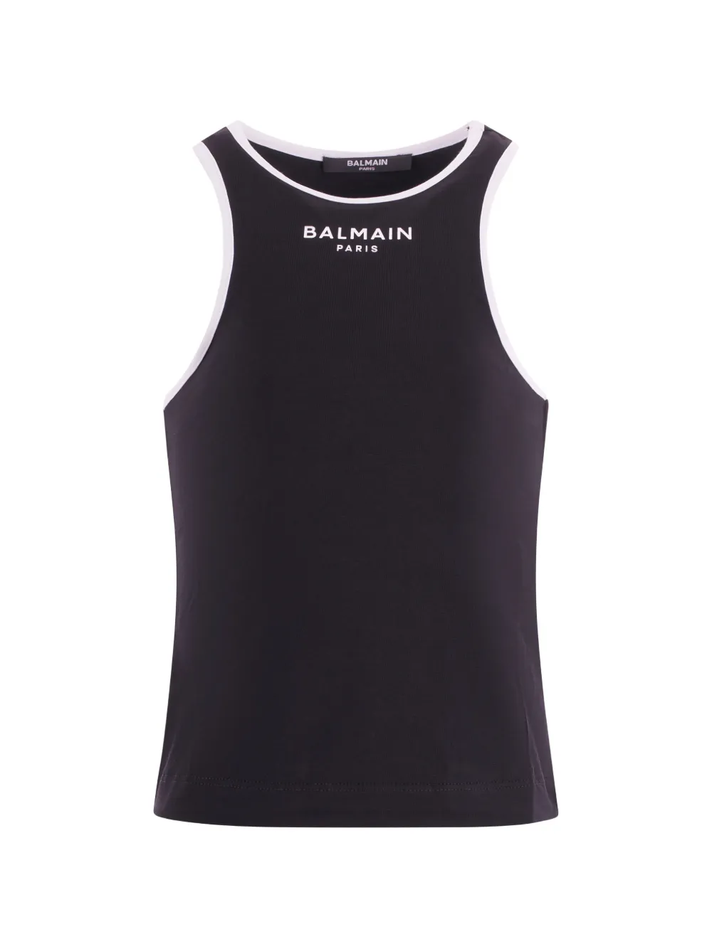 Balmain Kids logo-print tank top - Schwarz