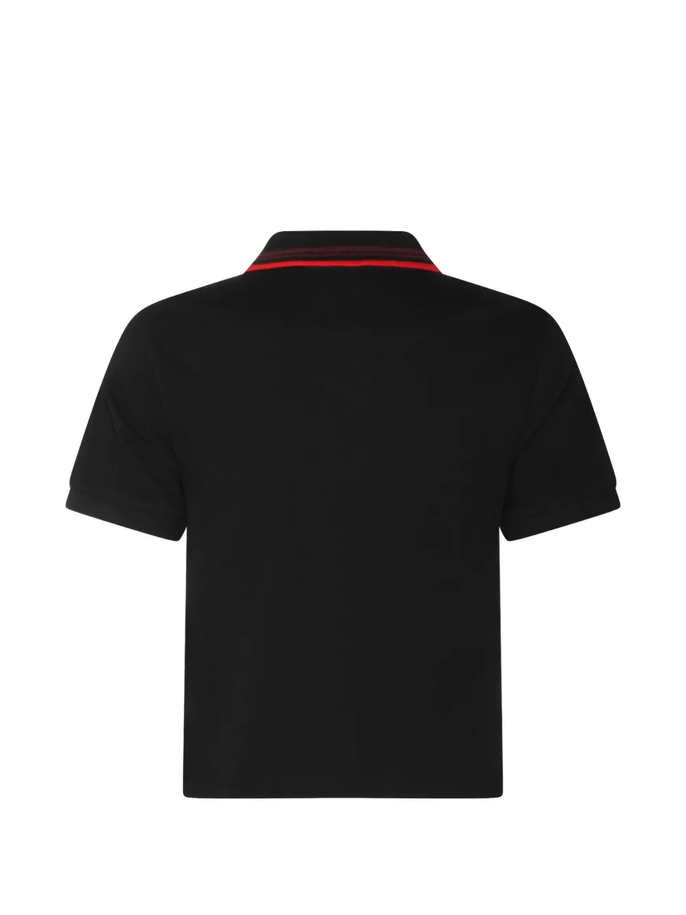 Vivienne Westwood striped-collar logo polo top - Zwart