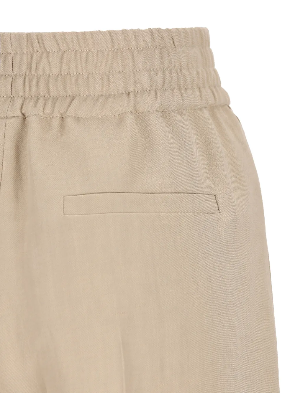 Brunello Cucinelli Broek met elastische taille Beige