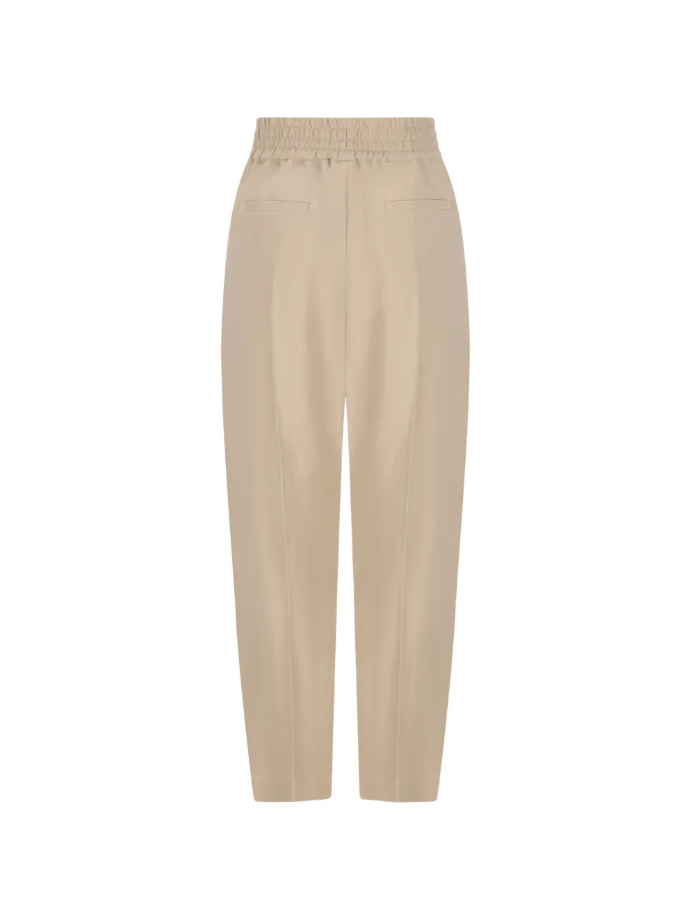 Brunello Cucinelli elasticated-waist trousers - Beige